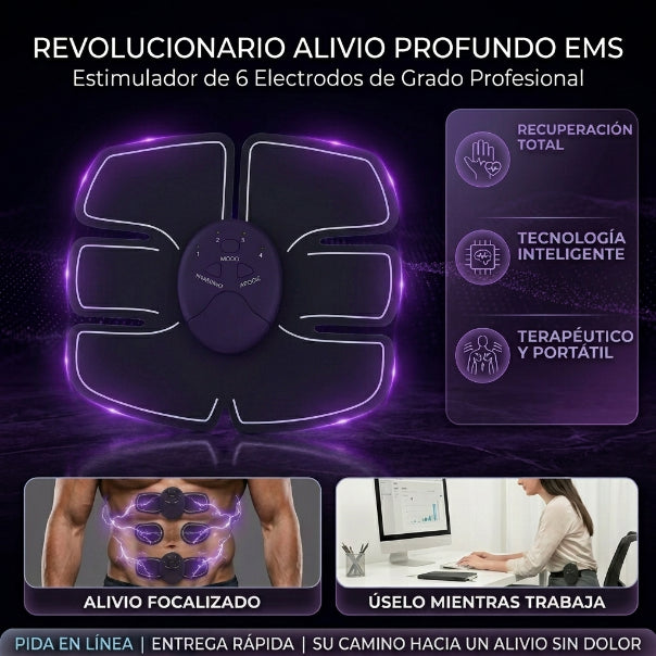 recovefit - parches masajeador estimulador ems
