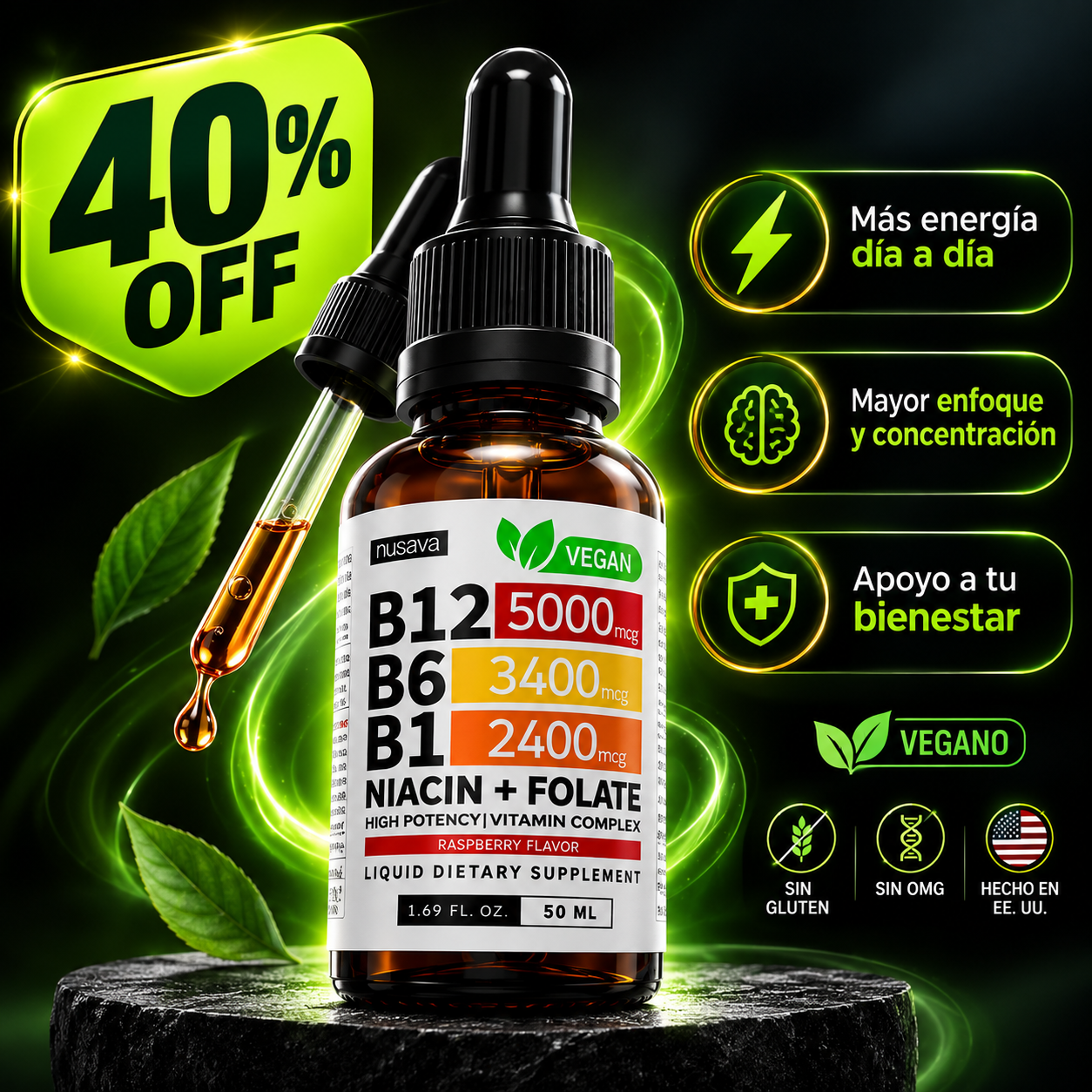 Vitamina B12 (3 EN 1) SOLO POR ESTE MES CON DESCUENTO