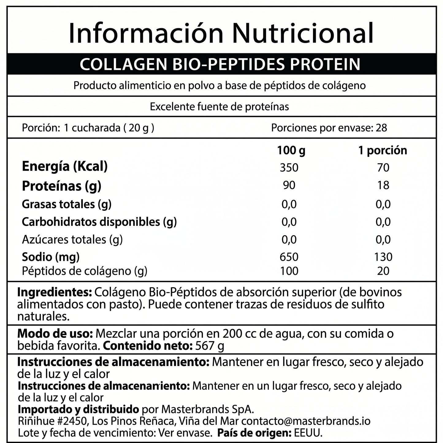 colágeno (bio-péptidos en polvo + protein) - neocell 567gr