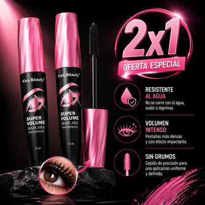 2x1 Mascaras de pestaña super volumen