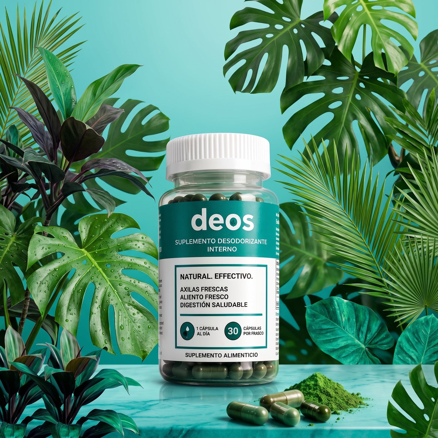 DEOS DESODORANTE INTERNO NATURAL 60 capsulas