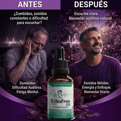 Echofree, Gotas Para Aliviar El Tinnitus 50ml.