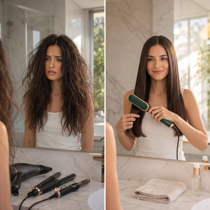 SilkGlow - 4 en 1 Cabello liso, suave y brillante