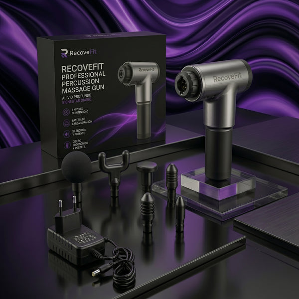 RecoveFit - Pistola Masajeadora Muscular de Alta Potencia
